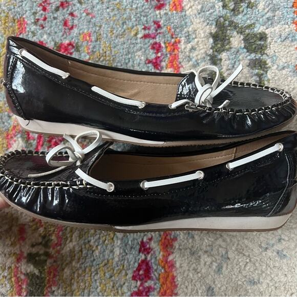 Nature Breeze Black & White Patent Leather Flats - Size 8.5 - Picture 3 of 7